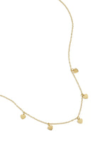 collana semplice con pendenti a cuore