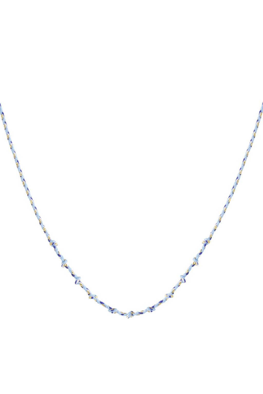 Collana a spirale in cotone fai da te