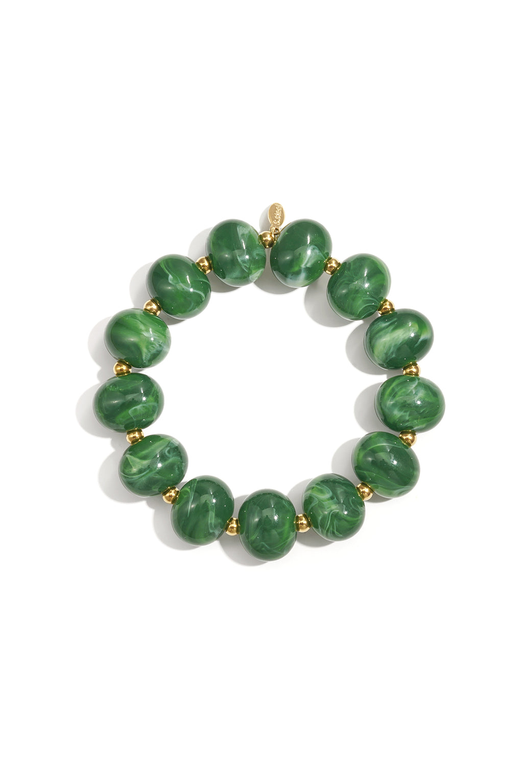 Bracciale elastico con perline grandi