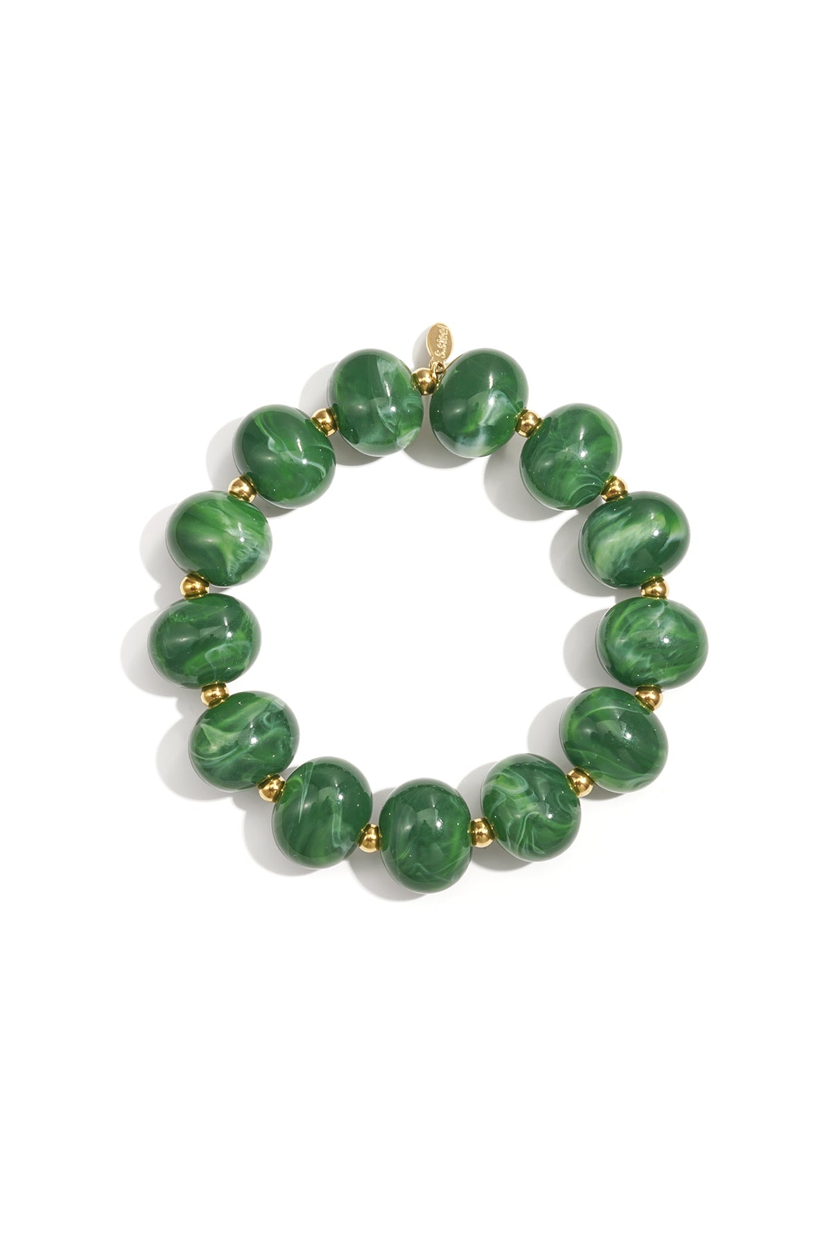 Bracciale elastico con perline grandi