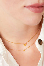 Collana a V in acciaio inossidabile Gold Stainless Steel