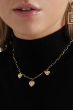 collana tre cuori monete