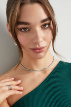 Collana piatta con stampa - Colore oro-4.0MM