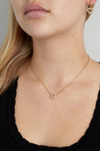 collana con cuore di diamanti