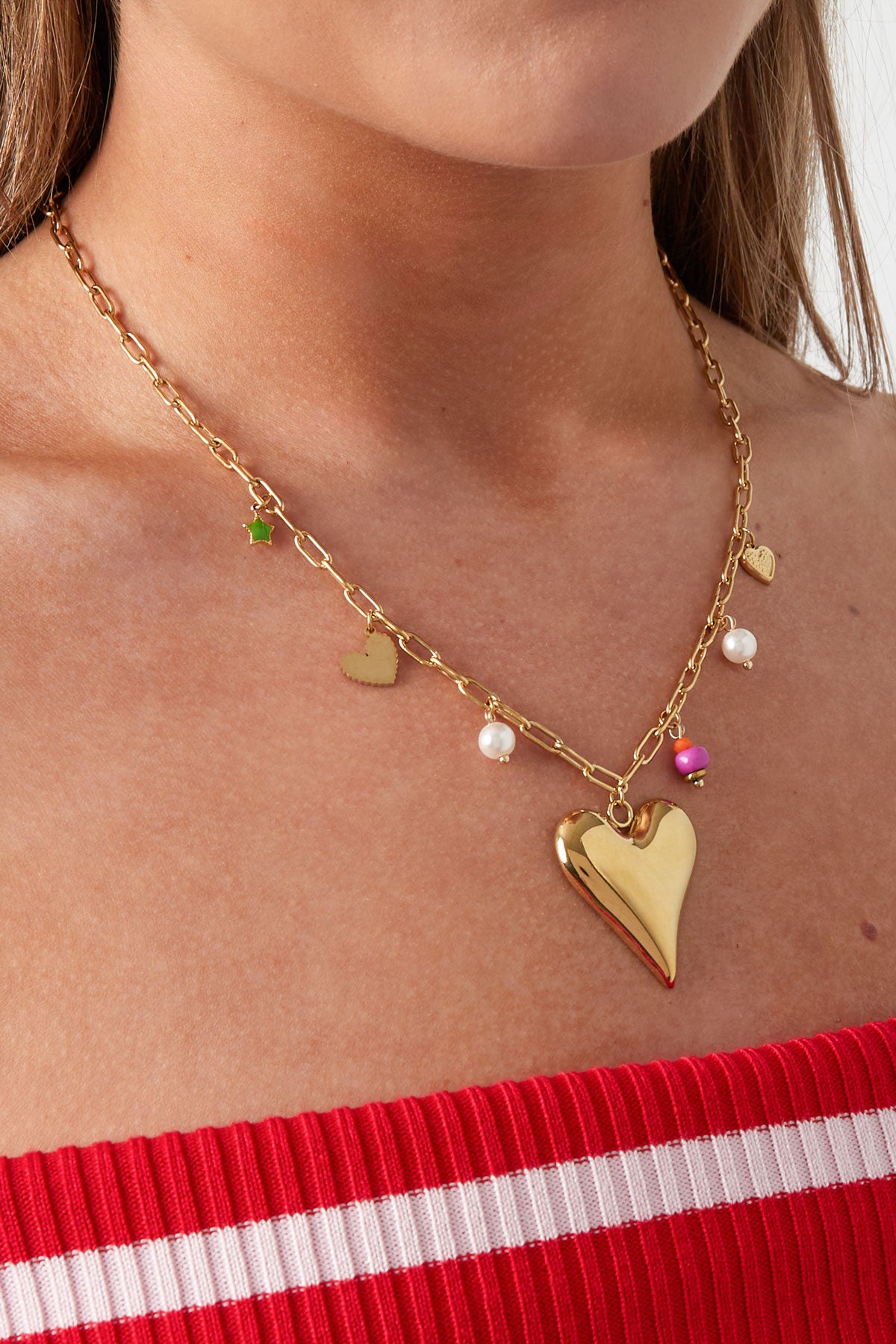 collana con ciondolo momento d'amore
