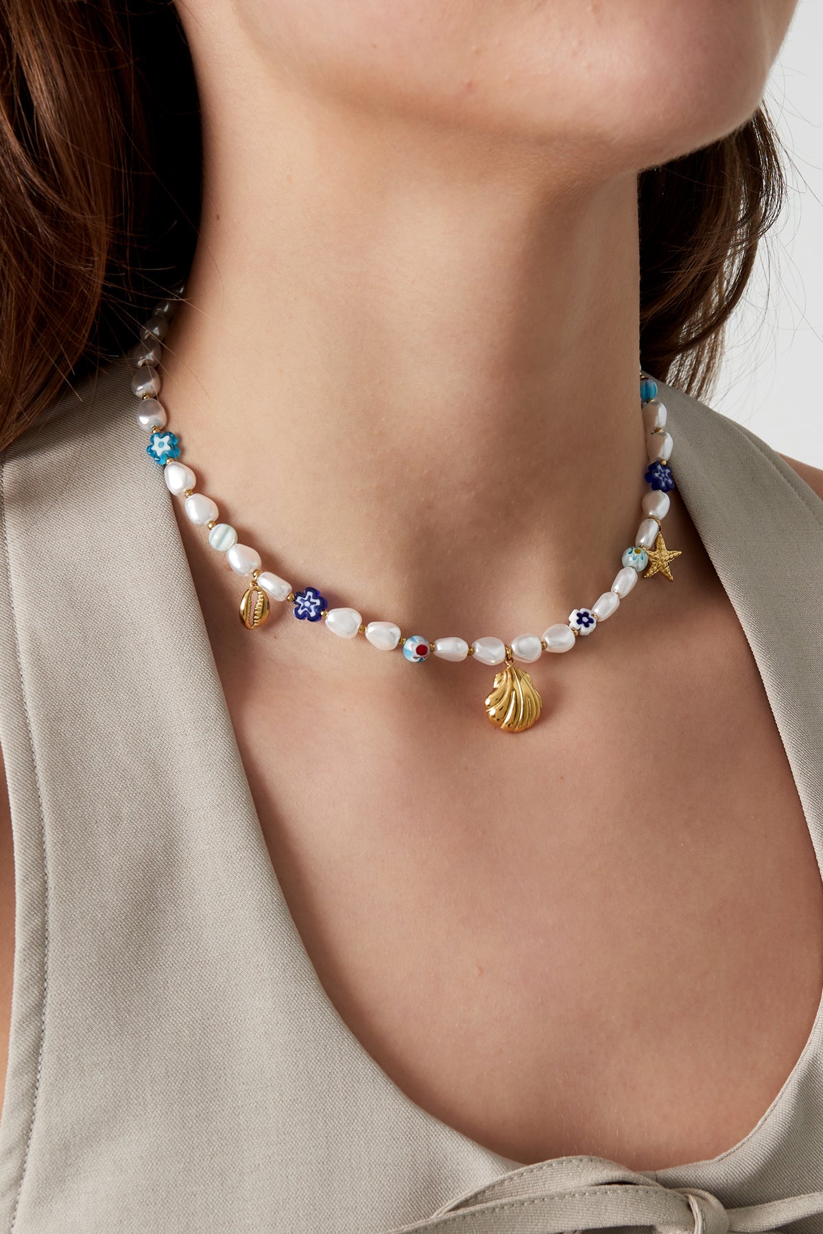 Catena extra vita marina - Colore blu oro