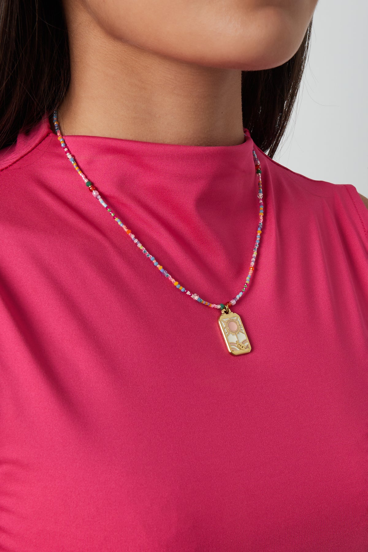 Collana colorata con sole - Multi