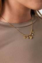 collana cuore scintillante