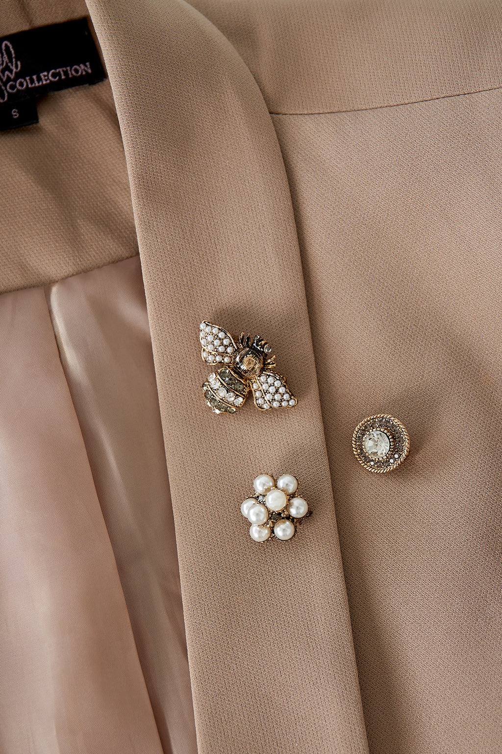 Trio spille busy bee - Colore oro bianco