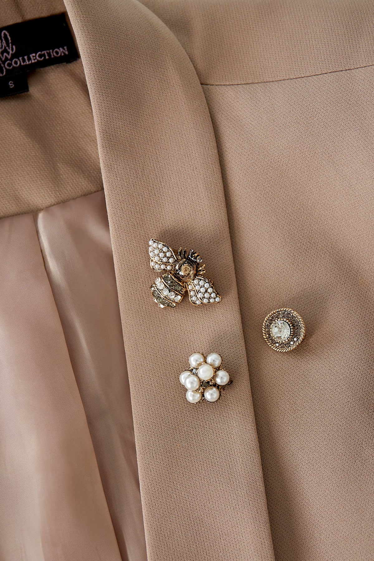 Trio spille busy bee - Colore oro bianco