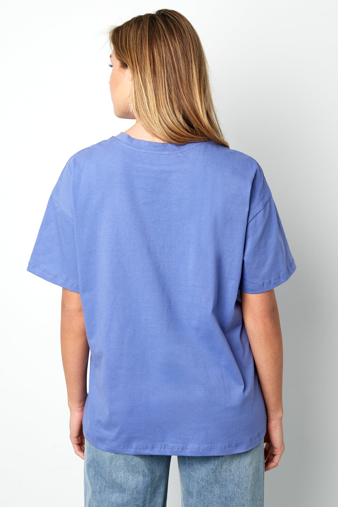 Cotton Maglietta Donna Casual Letters