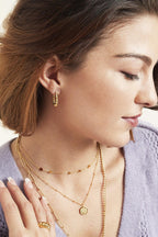 Orecchini Pendenti Twist Gold Stainless Steel