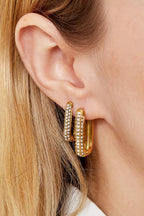 Orecchini in acciaio inossidabile Shimmer Spark