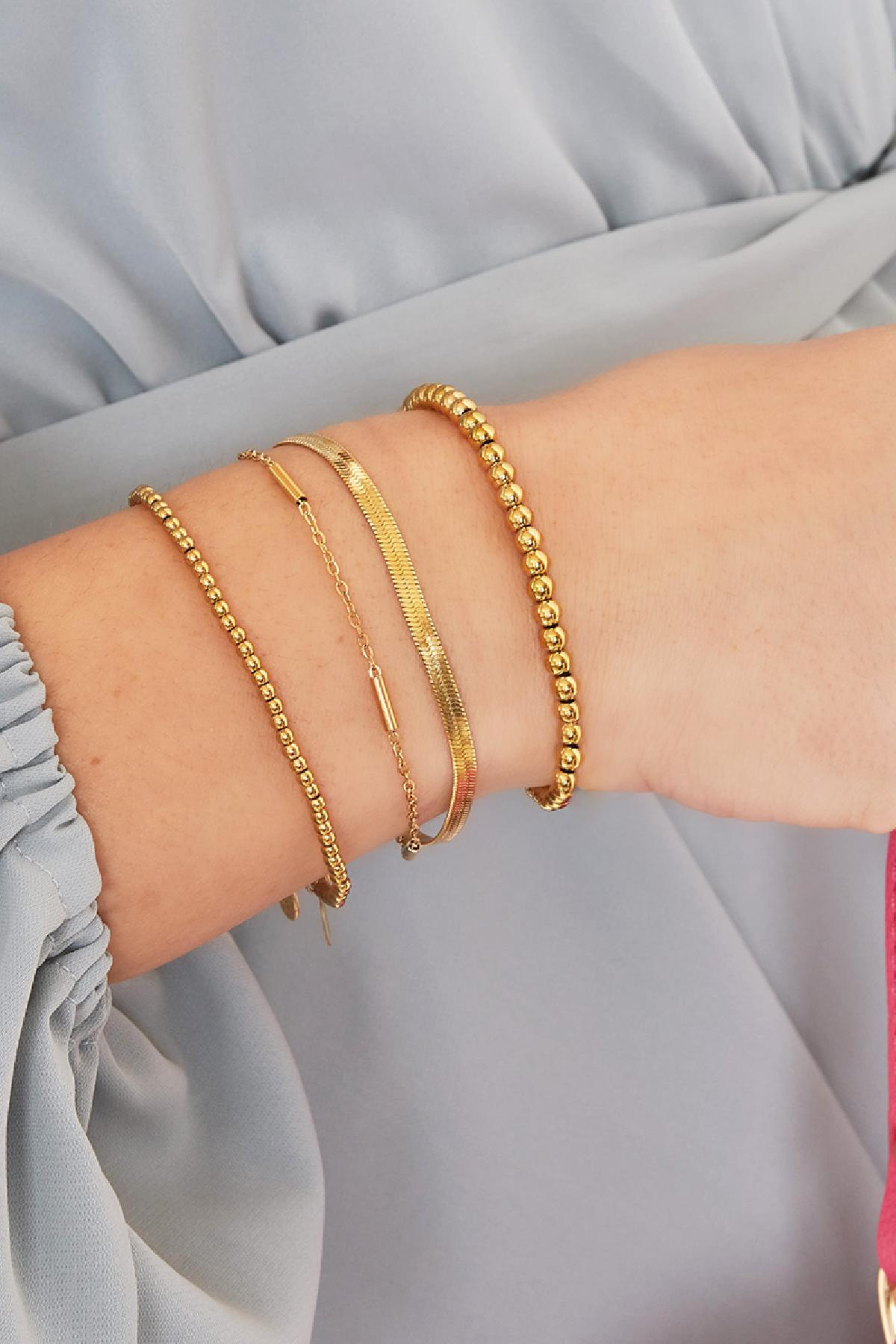 Bracciale In Acciaio Inossidabile A Doppia Catena Silver Color Stainless Steel