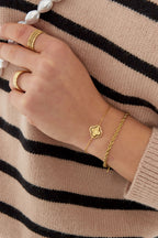 bracciale doppio trifoglio