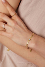 bracciale a maglie con diamante
