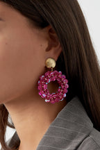 orecchini con paillettes scintillanti