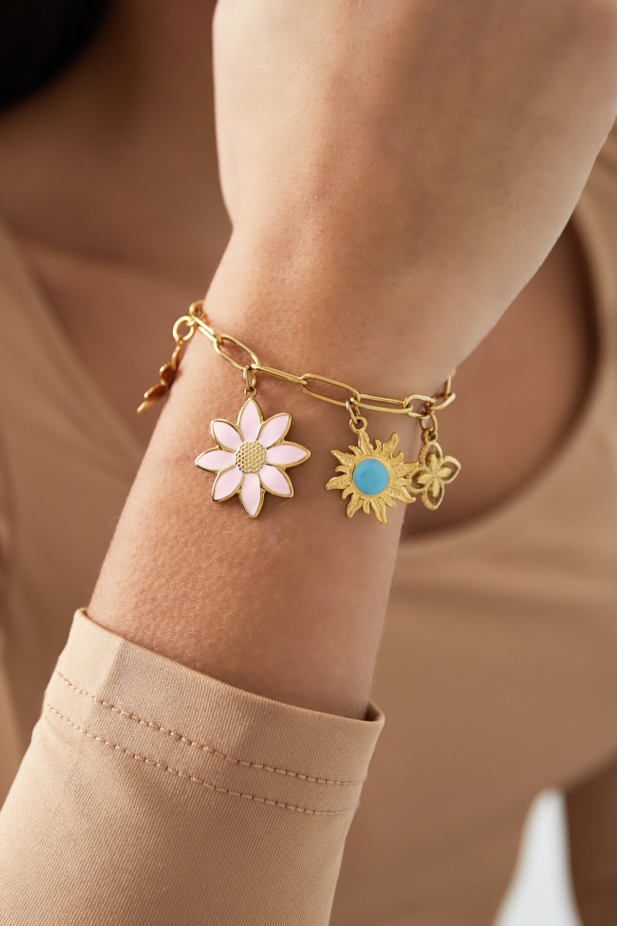 braccialetto con ciondolo bloom & blink