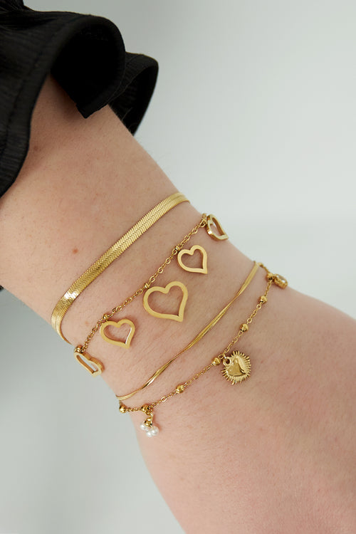 bracciale a cuore spesso