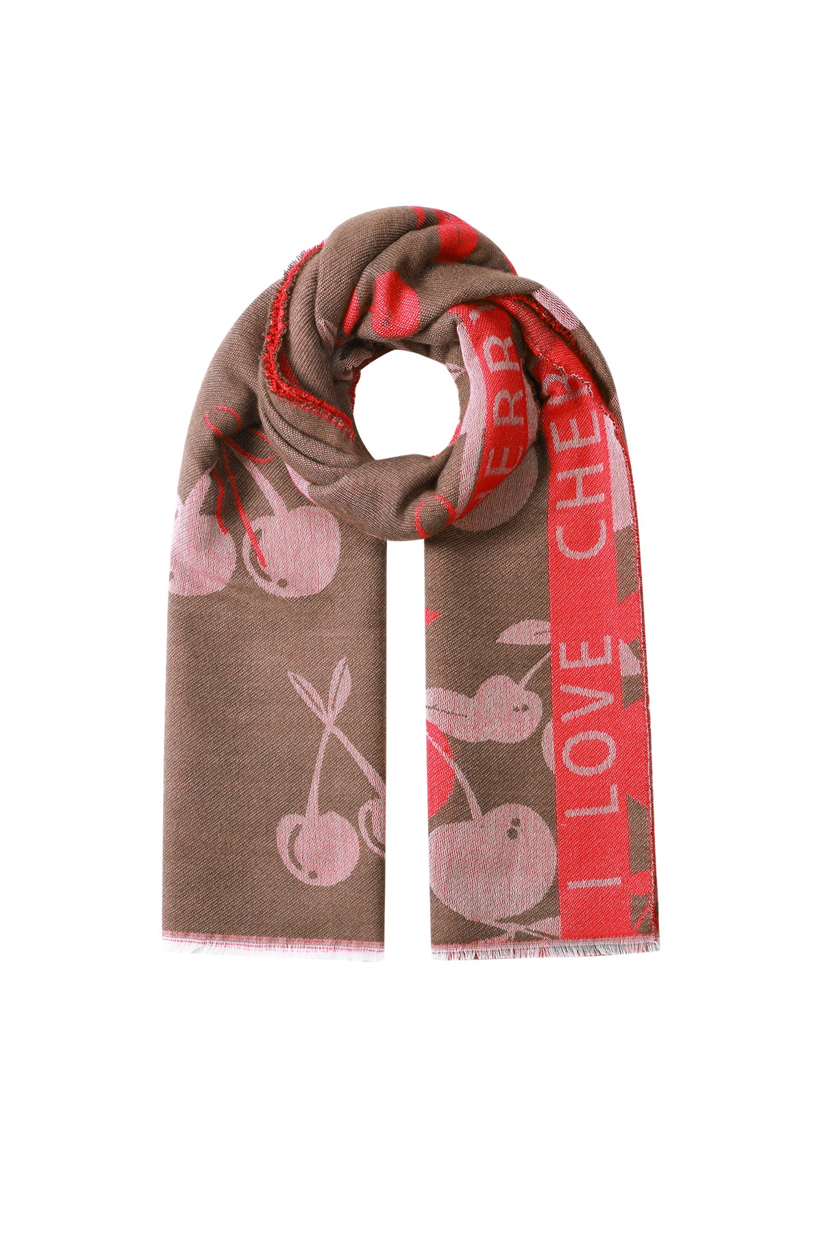 Sciarpe invernali ciliegia Casual Acrilico Accessori quotidiani
