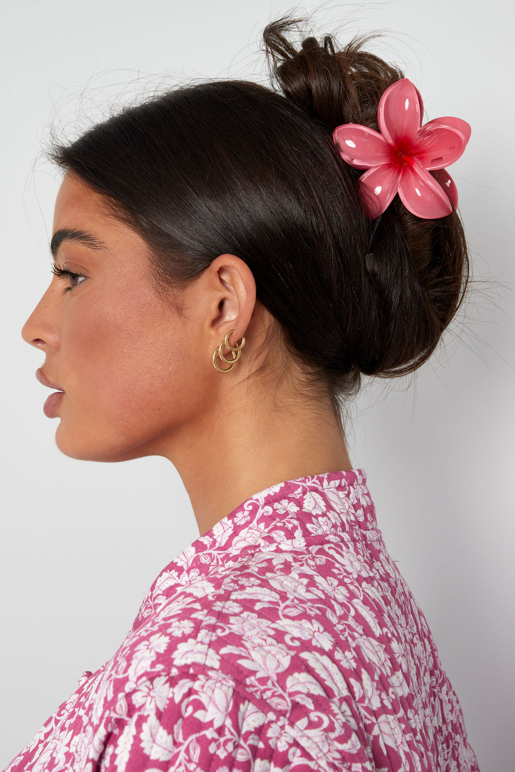 Fermaglio per capelli con fiore sfumato Hawaii Love