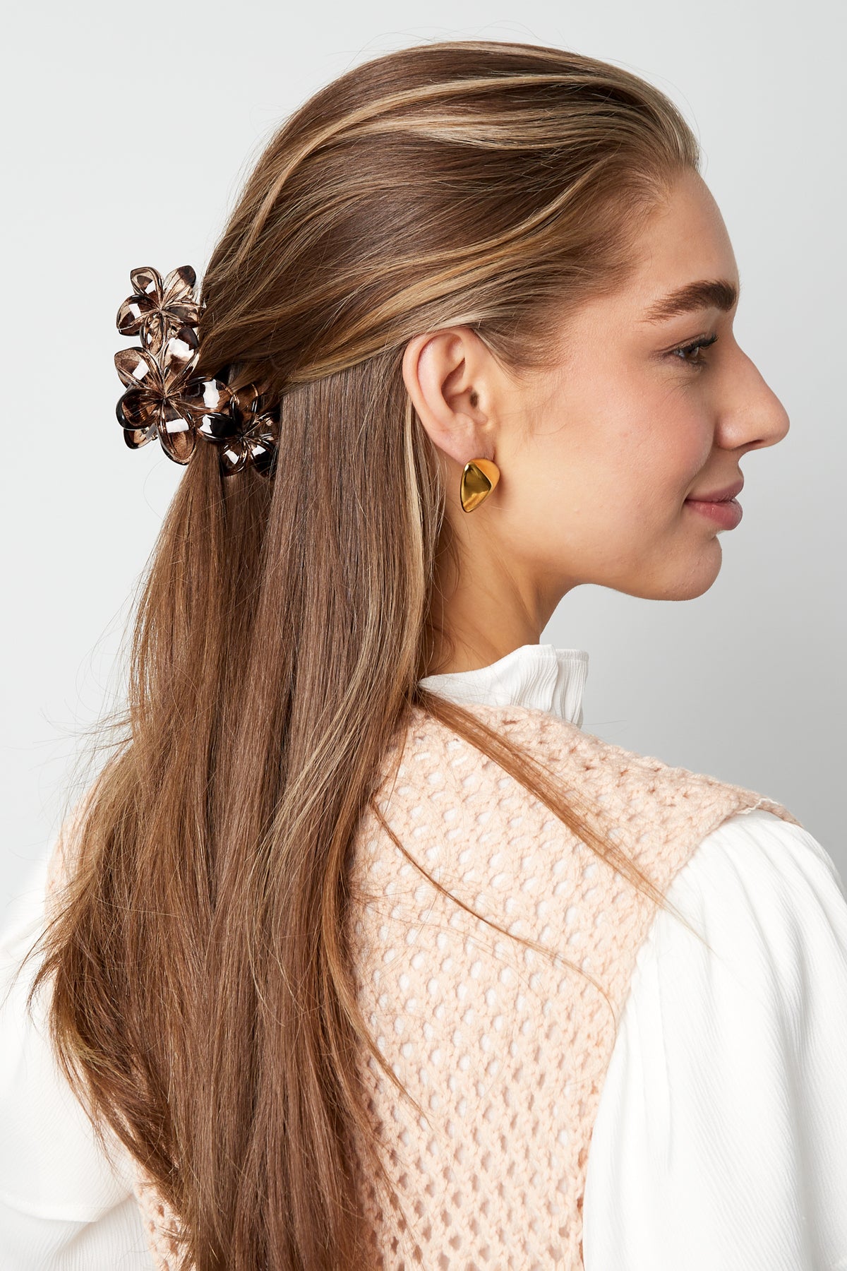 Fermaglio per capelli con fiori di campo