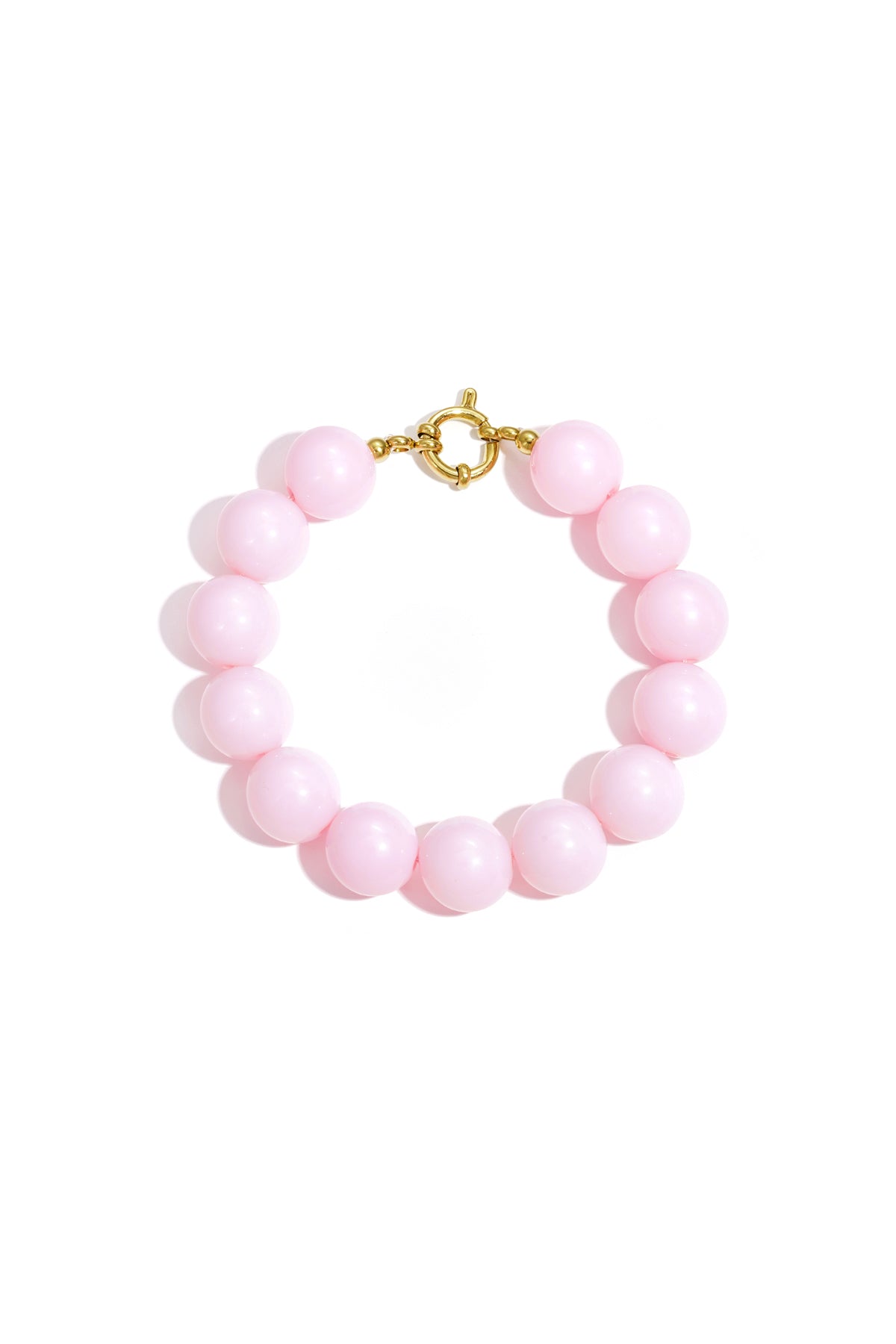 Bracciale con perle grandi e chiusura frontale