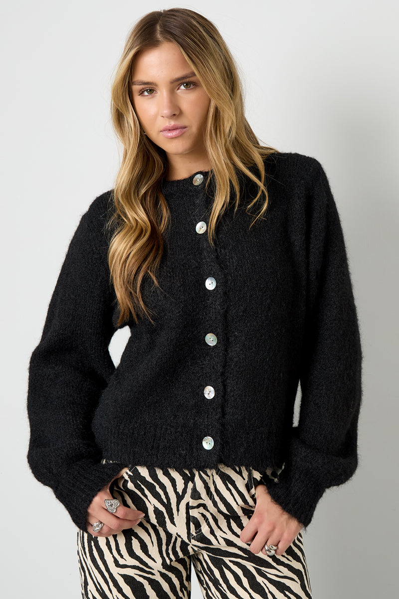 Cardigan Donna Intrecciato Fibra di Poliestere Casual Colore Puro Autunno/Inverno