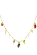 Collana con ciondoli vegetali