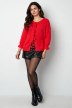 Magliette a Manica Corta Donna in Nylon Oversized con Chiusura a Nastro