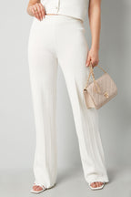 Viscosa Donna Pantaloni Larghi Conservativo Colore Puro