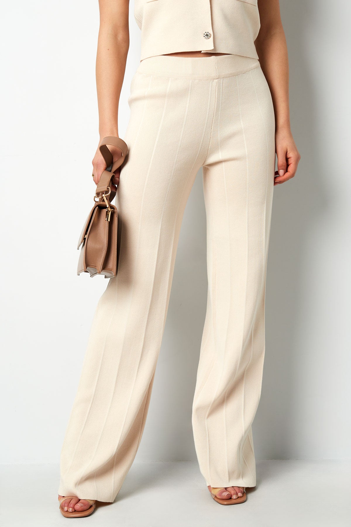 Viscosa Donna Pantaloni Larghi Conservativo Colore Puro