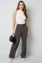 Viscosa Donna Body Senza Maniche Collo Alto Design Minimalista