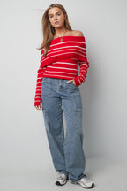 Cotone Tessuto Pantaloni Dritti Donna Casual Colore Puro Indaco Medio