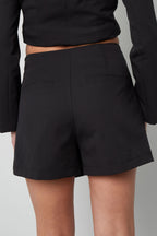 Shorts Asimmetrici in Poliestere Donna Design Professionale