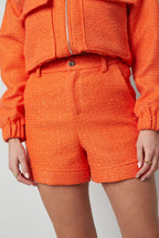 Short da Donna in Poliestere Vita Alta Colore Puro