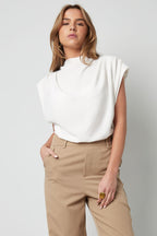 Cotton Blend Donna Wide Leg Bodysuit Primavera/Estate Comfort Fit