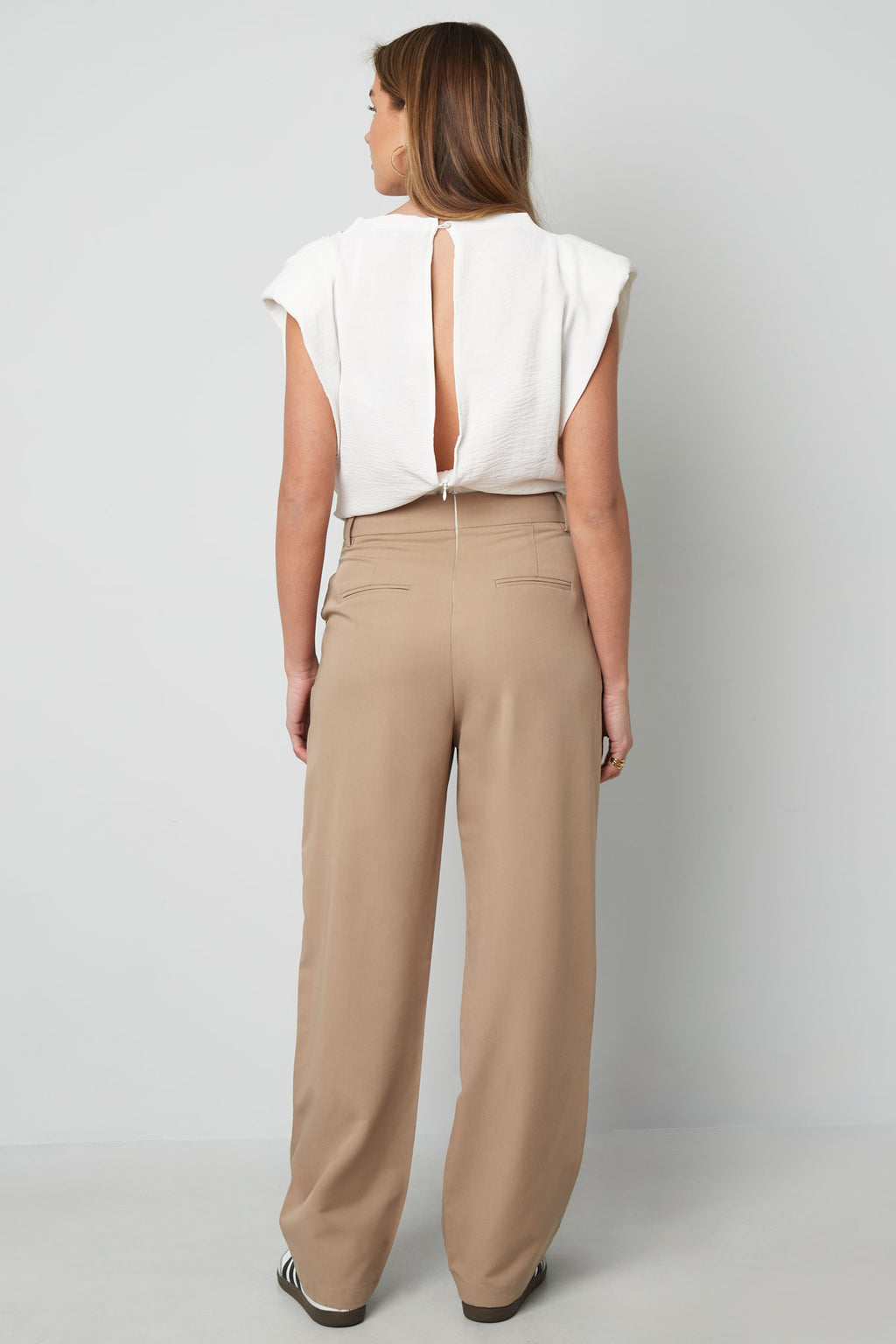 Cotton Blend Donna Wide Leg Bodysuit Primavera/Estate Comfort Fit