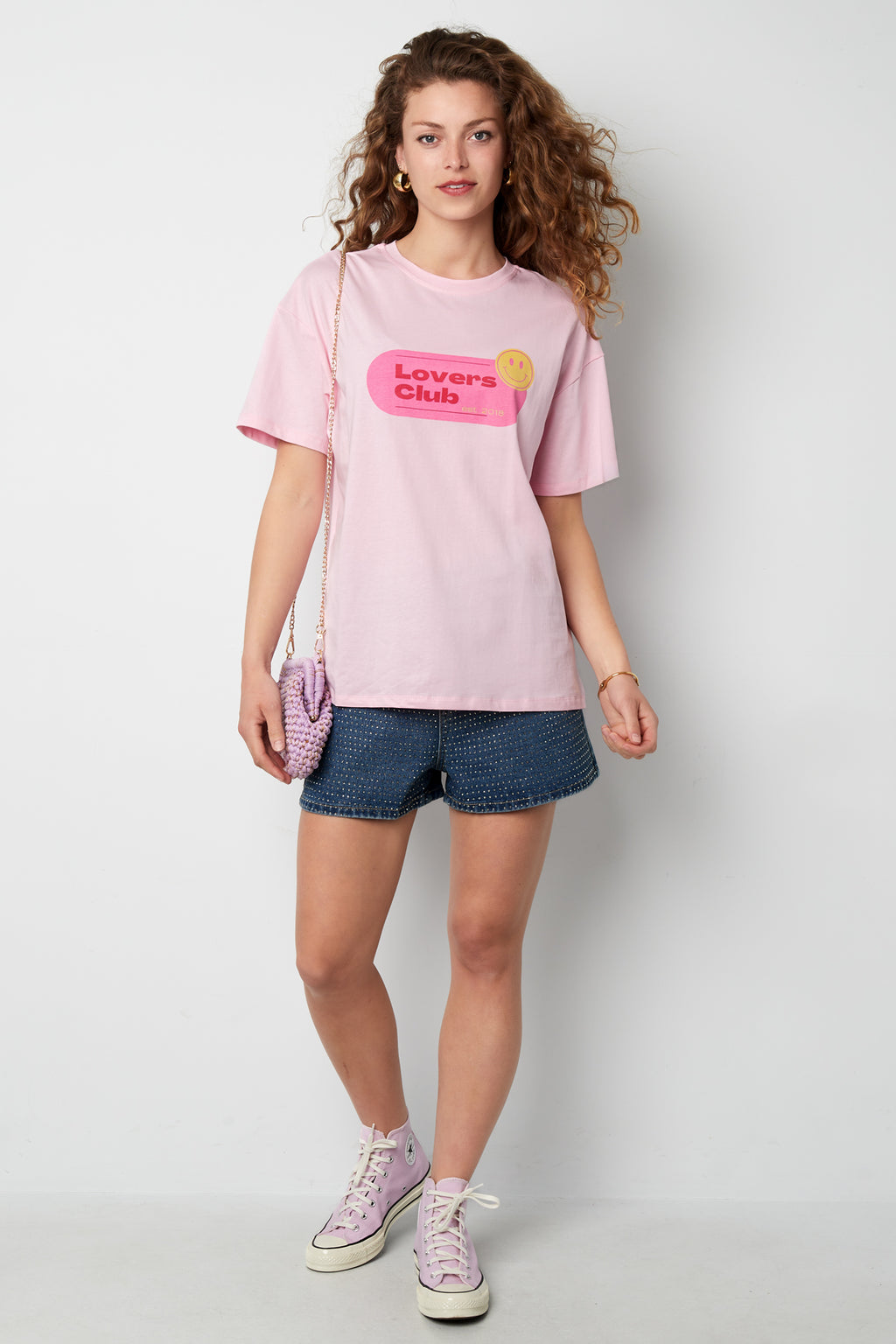 Cotton Maglietta Donna Street Random Print