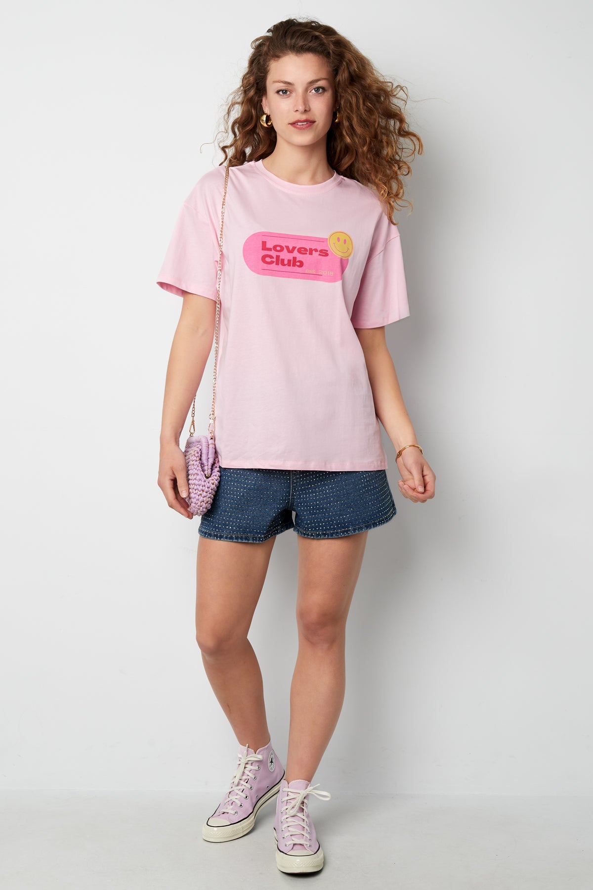 Cotton Maglietta Donna Street Random Print