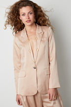 Blazer effetto raso parte di un set