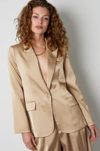 Blazer effetto raso parte di un set