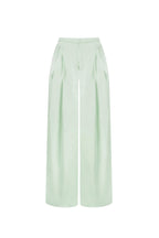 Tessuto Fibra di Poliestere Donna Pantaloni Dritti Casual Colore Puro