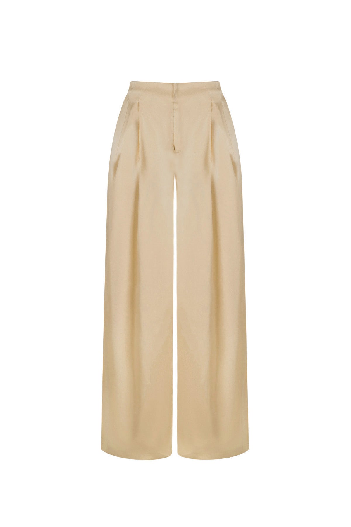 Tessuto Fibra di Poliestere Donna Pantaloni Dritti Casual Colore Puro