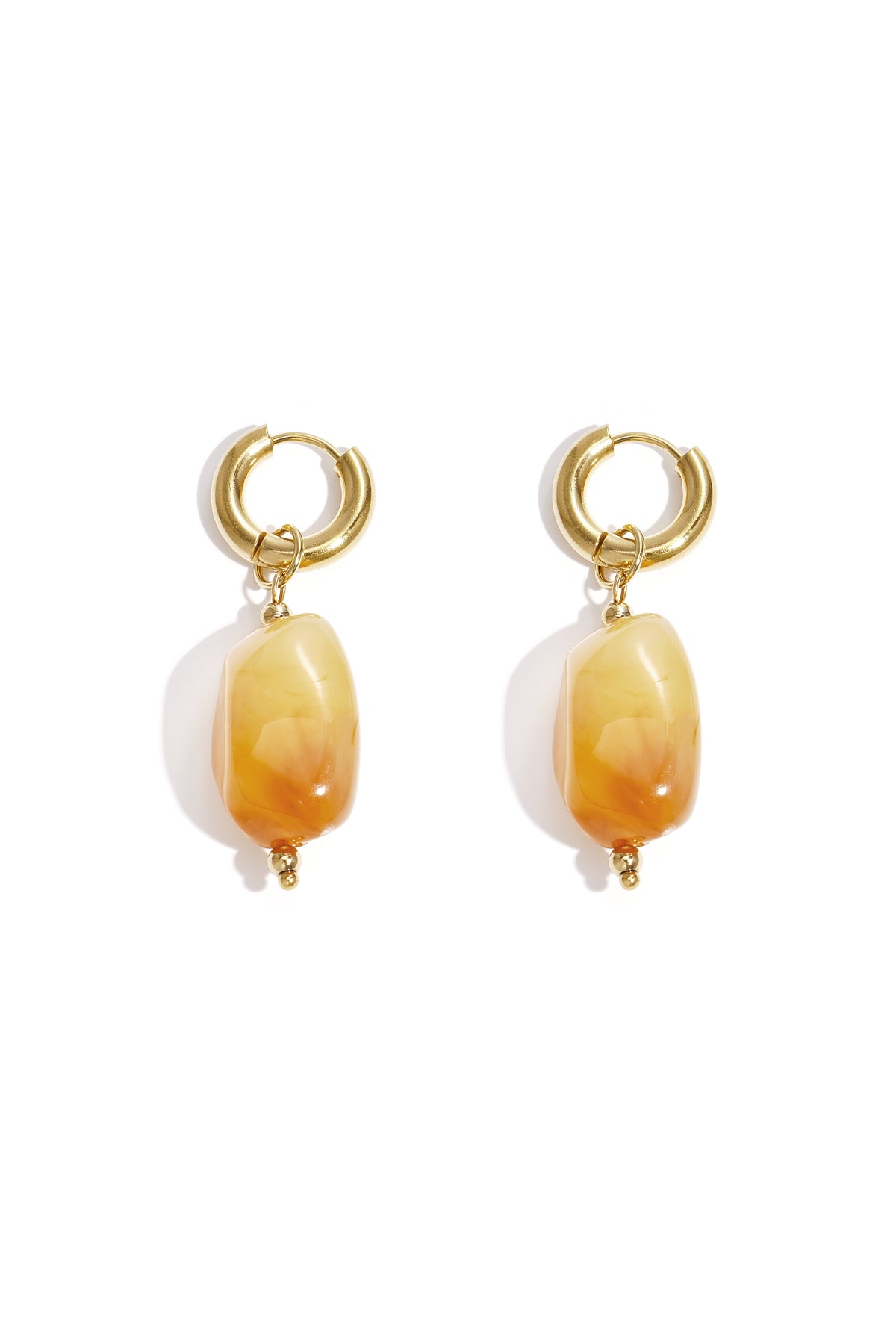 Orecchini con perline organiche
