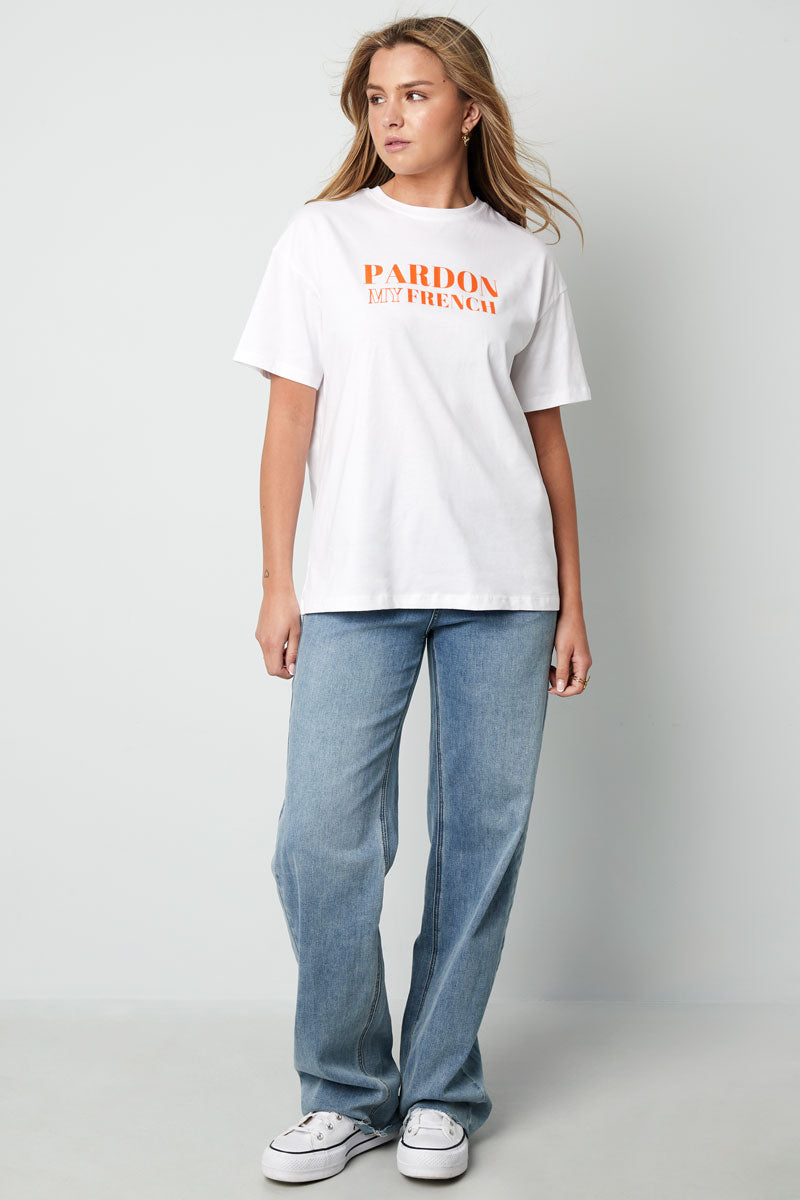 Cotton Maglietta Donna Casual Letters