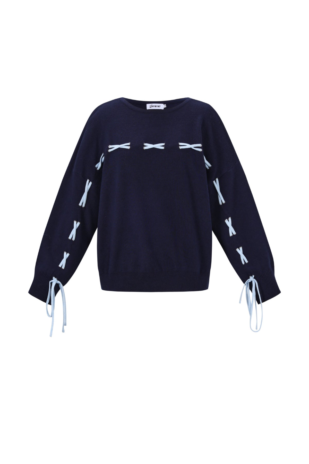 Maglione Donna in Viscosa Intrecciata Stile Casual Contrasto di Colori