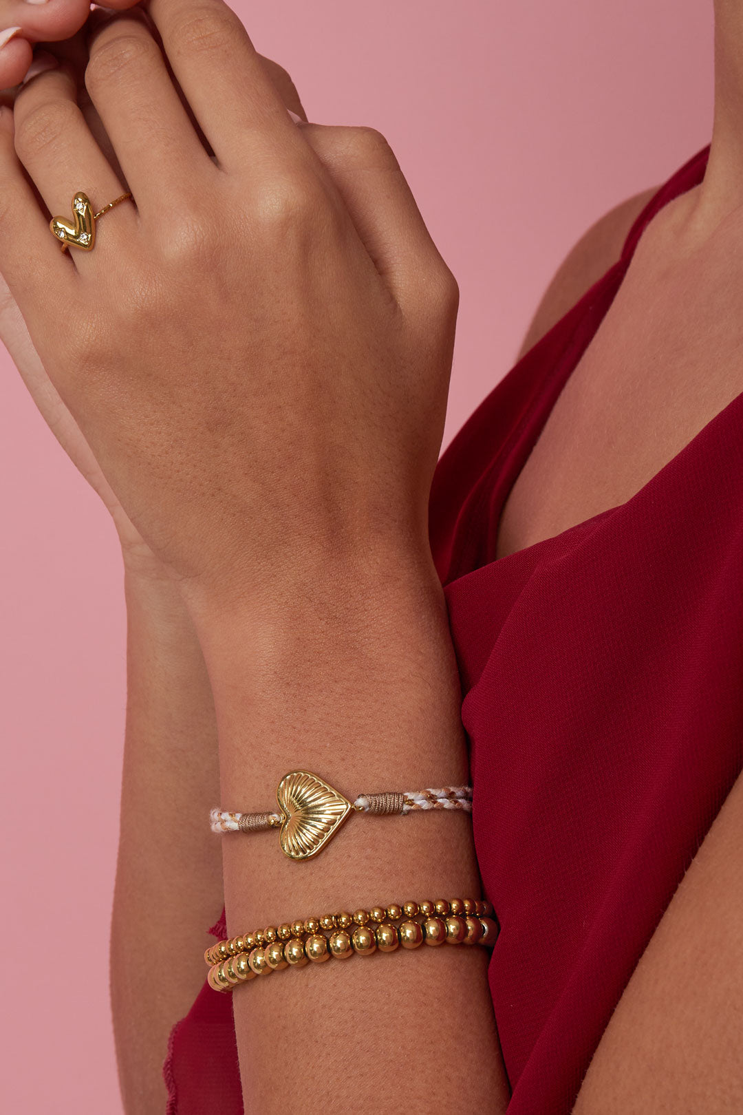 Braccialetti con ciondoli in corda, stile casual, per vacanze/spiaggia, romantici, da donna