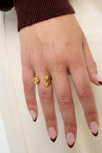 Anelli minimalisti in acciaio inossidabile a forma di cuore, casual, quotidiani, semplici, gioielli da donna