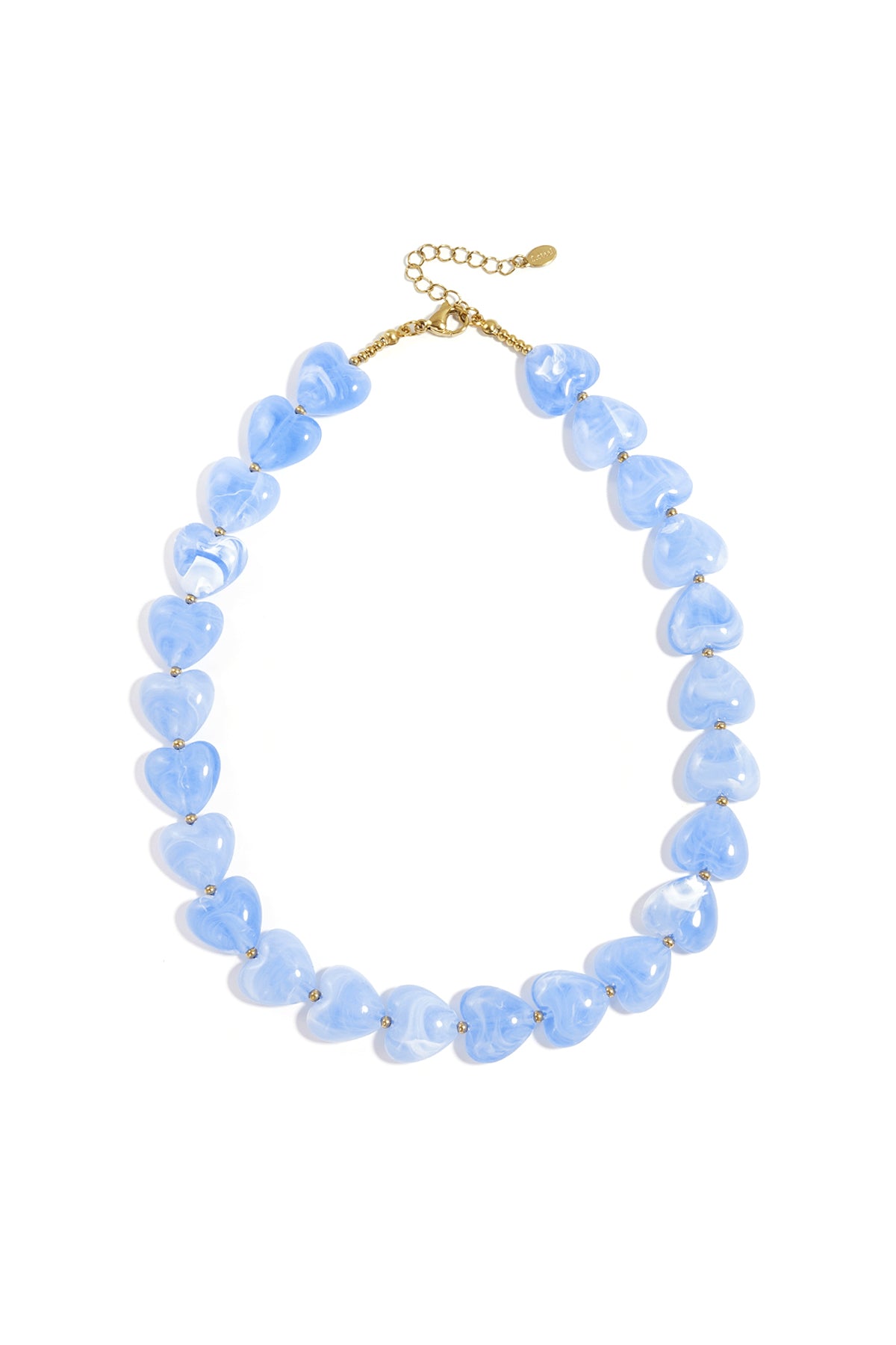 Collana con perle a forma di cuore